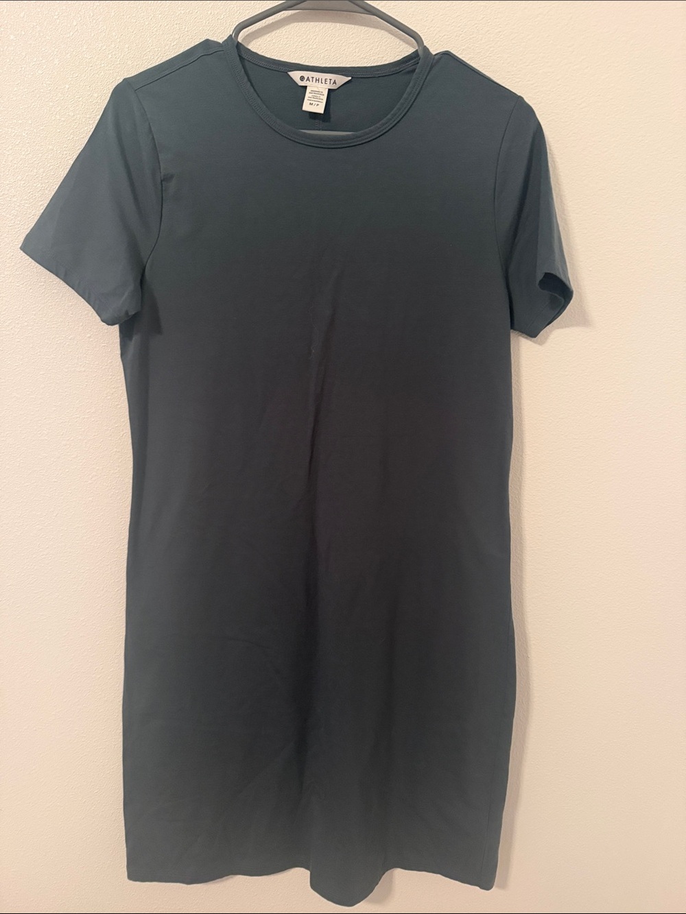 Athleta Short-Sleeve Midi Dress in Deep Teal